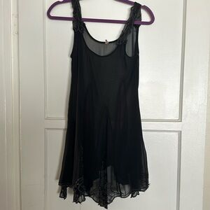 Free People sheer black dress